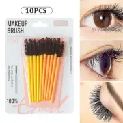10PCS Eyelash Brushes Lash Extension Eye Spoolie Cosmetic Makeup Applicator DO