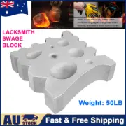 Heavy Duty 50lb Blacksmith Swage Block Anvil Forge Tool for Blacksmith's Bending