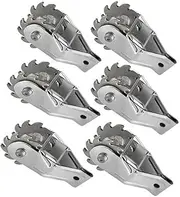 Alpen Outdoor 50 Pack Electric Fence Wire Strainer, Heavy Duty Inline Wire Tensioner Aluminum Ratchet Wire Strainers with Compression Clip, for Electric Fence Farm Fence Garden Yard