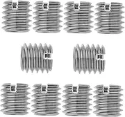 10 Pack Stainless Steel Thread Repair Inserts 303 Steel Coiled Sleeves for Lighting Fixtures Automotive Hardware