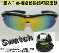 在飛比找Yahoo!奇摩拍賣優惠-獨家"Swatch"鐵人必備polycarbonate鏡片防