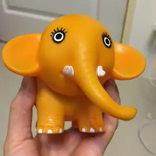 🐘日本帶回-復古三菱銀行軟膠大象玩具🐘