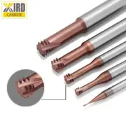 M8x1.25 3P Tungsten Carbide Milling Cutter Thread Mill Cutting Tool AITin Coated