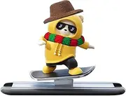 Car Skateboard Bear Decoration, Funny Skater Bear Car Interior Decoration Dashboard Ornament, Cartoon Swing Bear Skateboard Doll, Cute Skateboard Bear for Car Dashboard