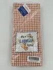Georgia Tea Towels 6 Pack It's a Georgia Thing Orange White Plaid 18 X 28"
