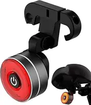 Smart Bike Tail Light | Smart Back Light for Bike | High Lumen Waterproof Taillight, Warning Lamp, Auto On Off Flashlight, USB Rechargeable for Road Cycling, Night Riding, Outdoor