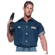 Halloween Costumes - Underwraps - Mechanic Shirt - X-Large - "Certified Expert"