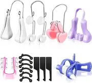 7 Pieces Nose Up Lifting Shaper Clips Set Nose Bridge Slimming Tool Silicone Nose Lifter Beauty Clip Tools for Wide Nose, Low Nose, Curved Nose, Big Nose