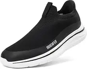 [Sosenfer] Slip On Trainers Men's Without Laces Shoes Sports Shoes Trainers Running Shoes Lightweight Breathable Non-Slip Shoes