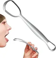 Pokronc Tongue Cleaner | Stainless Steel Tongue Scraper,Fan-Shaped Oral Care Tool Improve Oral Hygiene Daily Cleaning For Family Adults