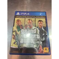 在飛比找蝦皮購物優惠-PS4☆二手品☆俠盜獵車手V GTA5 中文版