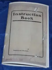 INSTRUCTION BOOK MANUAL IMPROVED ROTARY FIELD ROTARY OTHER SEWING MACHINES COPY