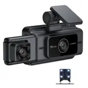 Car Dash Cam WiFi DVR 3in Video Recorder Night Vision Front Inside Rear Camera (for: Honda Civic)