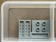 LEGO Parts - Light Bluish Gray Plate 1 x 3 2 Studs (Jumper) - No 34103 - QTY 5