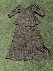 New 2 Piece Beautiful Smoked Top/shirt Size 20 And Skirt Size 22 Vacation Style
