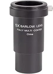 5X Astronomical Telescope Eyepiece Lens 1.25Inch Astronomical Telescope Accessories Aluminium Alloy