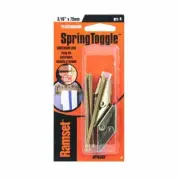 Ramset 3 / 16" x 75mm Spring Toggle - 4 Pack