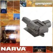 Narva 7 Pin Flat Quick Fit Trailer Socket with Terminal 15A At 12V