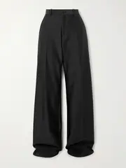 [Marie Adam-Leenaerdt] Marie Adam-Leenaerdt - Stretch-scuba Wide-leg Pants - Black - FR 38 FR 38 Black
