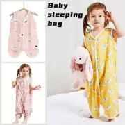 60-120cm Sleeping Bag for Children 1-6Years Kids Jumpsuit Summer Thin Vest Baby