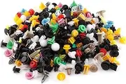 Car Fastener Clips Universal Mixed Auto Fastener Car Bumper Clips Retainer Fastener Rivet Door Panel Liner(200Pcs)
