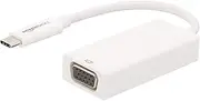 AmazonBasics USB 3.1 Type-C to VGA Adapter - White