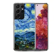 Shockproof Bumper Case for Samsung Galaxy S21 Ultra - Starry Night Paris