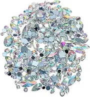 Acrylic DIY Flatback Gems Rhinestones Set for Makeup Nail Art Decorations