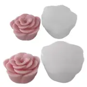 Reusable Rose Shaped Flower Silicone Mold for Cake Baking and Chocolate Making
