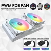 Vetroo R240 AIO ARGB PWM Fans LGA1851/AM5 240mm Liquid Cooler-White