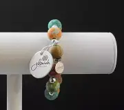 Jilzara Summer Cottage Medium Silverball Bracelet Polymer Clay Bead Handmade P3