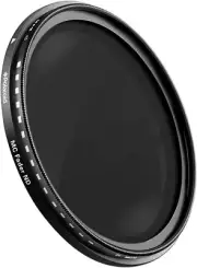 Polaroid Optics 58mm Variable Range ND2-ND2000 Neutral Density (ND) Fader Filter