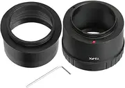 Telescope 2in T Mount Adapter and Lens Adapter, Compatible with Fujifilm FX Mount Camera, Aluminum Alloy, M42x0.75 Interface Design, for Astronomical Photograph