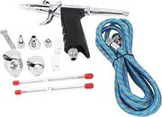 Haofy Metal Airbrush Spray Gun Set with 2cc 7cc 10cc Cups for Model Coloring Cake Decorating Car Repair (Airbrush Set)