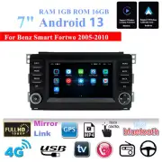 7'' Android 13 1GB＋16GB Car Stereo Radio GPS Nav For Mercedes Smart Fortwo 05-10