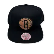 Mitchell & Ness Brooklyn Nets Iridescent Black Adjustable Snapback Hat Cap