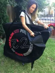 New Bicycle Bike Travel Bag Transport Case with wheels for road bike
