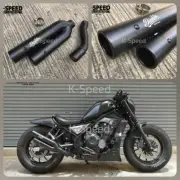 Honda Rebel 500 CMX 2017-22 For Double Black exhaust Diabolus Twin shots SLIP ON