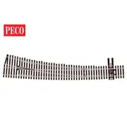 Peco SLE8376 HO/OO Code 83 Right Hand No.7 Curved Turnout Electrofrog