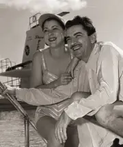 Actress Diana Barrymore And Robert Wilcox Miami Beach 1950 Movies Old Photo