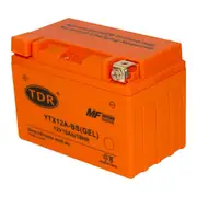 TDR YTX12A-BS 12V 10Ah 175CCA GEL Motorcycle Battery for Motorcycle, Snowmobile, ATV, Dirt/Pit Bike, - Maintenance-Free Design - Re-Chargeable AGM Technology Replace LFP12-BS CB12B-B2 YTX12BS