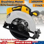 Circular Saw Cordless Brushless 185mm 7'' Cutting Tool For Dewalt 18V Battery