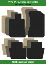Lloyd Luxe Front & Rear Row Carpet Mats for 1970-1976 Jensen Interceptor (for: Jensen)