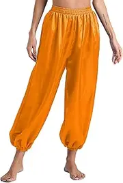 [Manyakai] Women Belly Dance Harem Pants for Dancing Tribal Dancer Costume Carnival Party Fancy Pantaloons