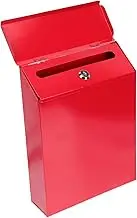 IWOWHERO Wall Mounted Mailbox Lockable Letter Storage Box Creative European Style Decorative Post Box for Garden Courtyard Villa Use