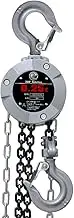 Best Answer Chain Block, 360 Degree Chain Hoist, VX, 1 Chain, 9.8 ft (3 m), Freely Roller, Load Tightener, Pulley, Hoist, Mini, Hand Chain, Fixing, Tool, Lightweight, Small, 0.25 t