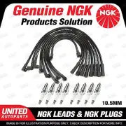 8 NGK Spark Plugs Ignition Leads Set for Ford Fairmont Falcon XW XY Falcon XA XB (for: Ford)