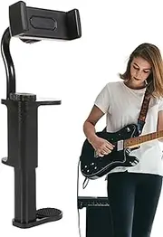 Guitar Camera Mount, Guitar Clip, Smartphone Clip Attachment for Streaming Recording Exercising Relaxing Watching Reading Traveling