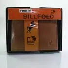 Fionte Genuine Leather Billfold / Wallet RFID Protected in Light Brown ;10 SPACE