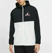 Nike Mens Air Jordan Jumpman CT9368-010 Black White Windbreaker Jacket ALL SIZES